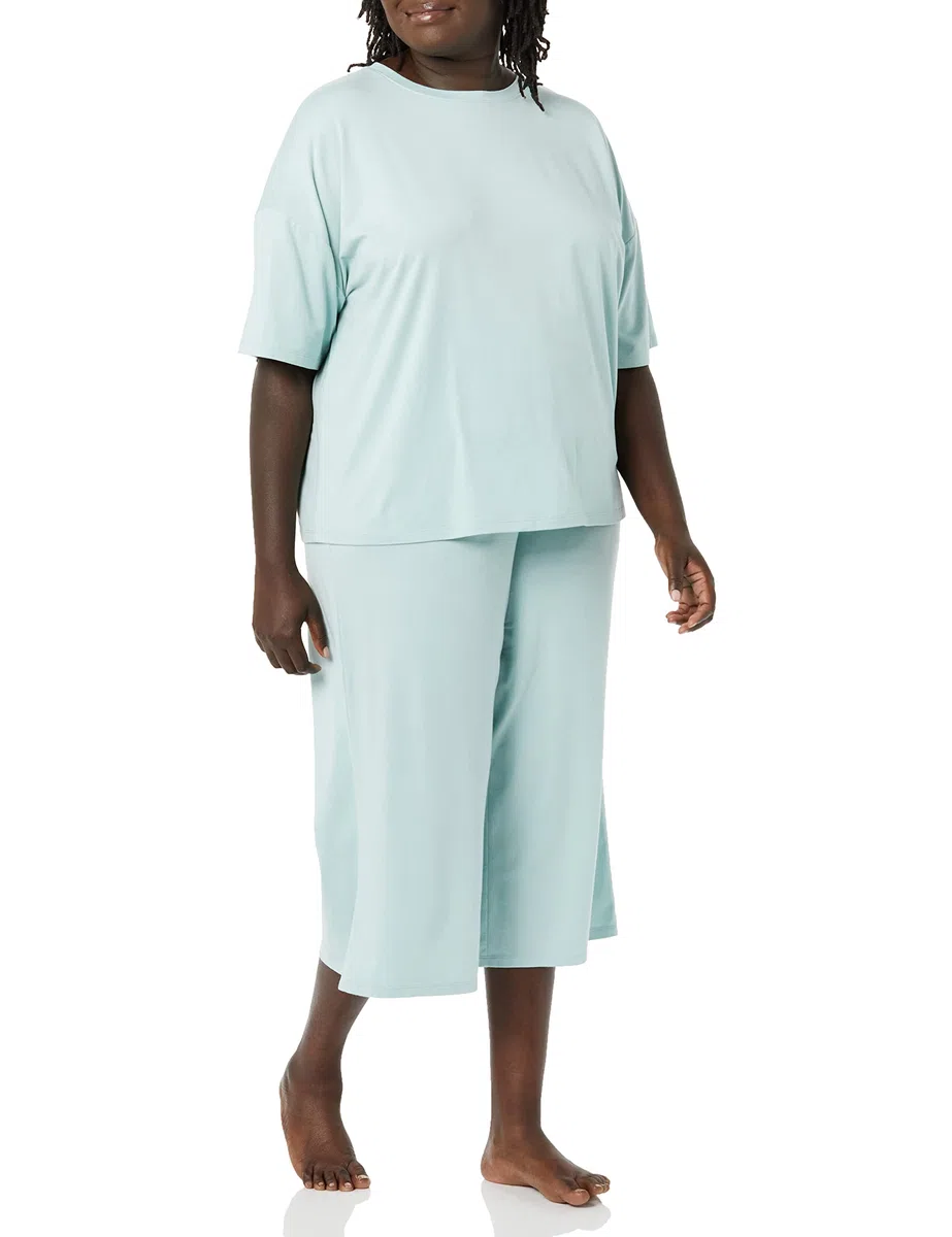 Amazon Essentials Donna Pigiama in Jersey di Maglia