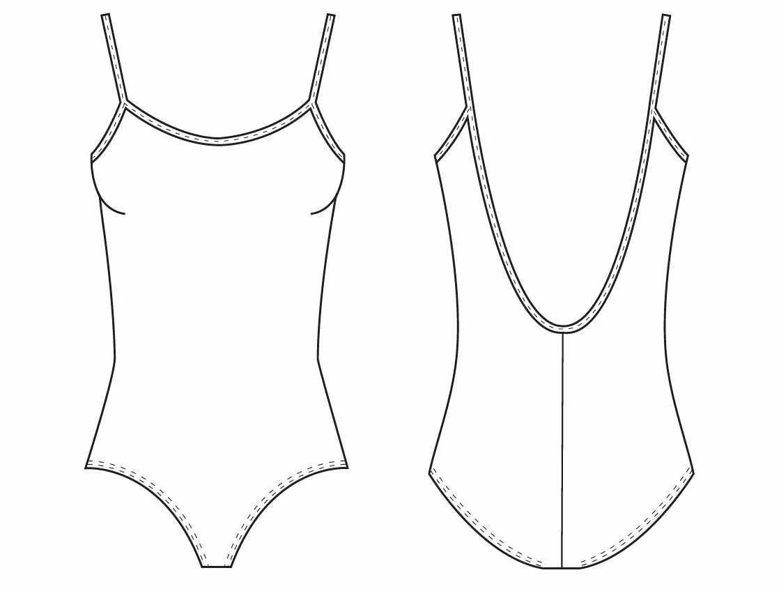 Bloch Dance Sissone Body da Donna con Scollo a V