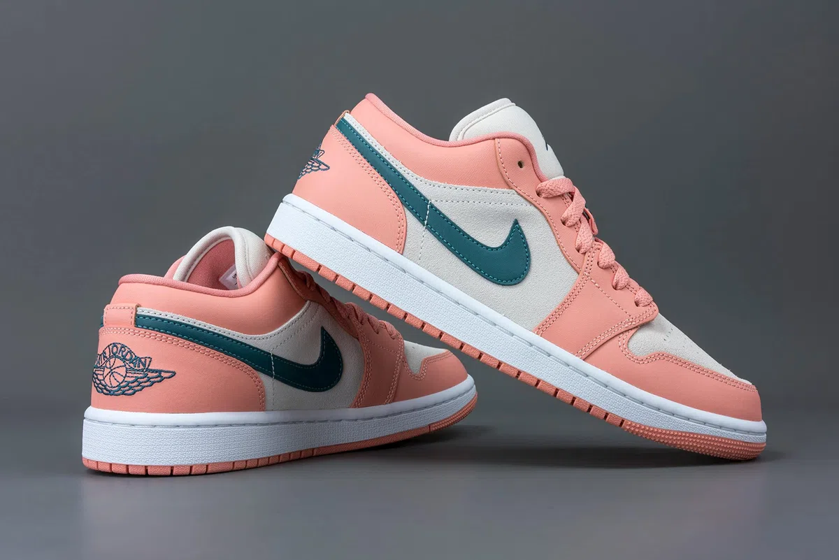 Air Jordan 1 Low Scarpe Donna (DC0774-161, Bianco/Sail/Bordeaux)