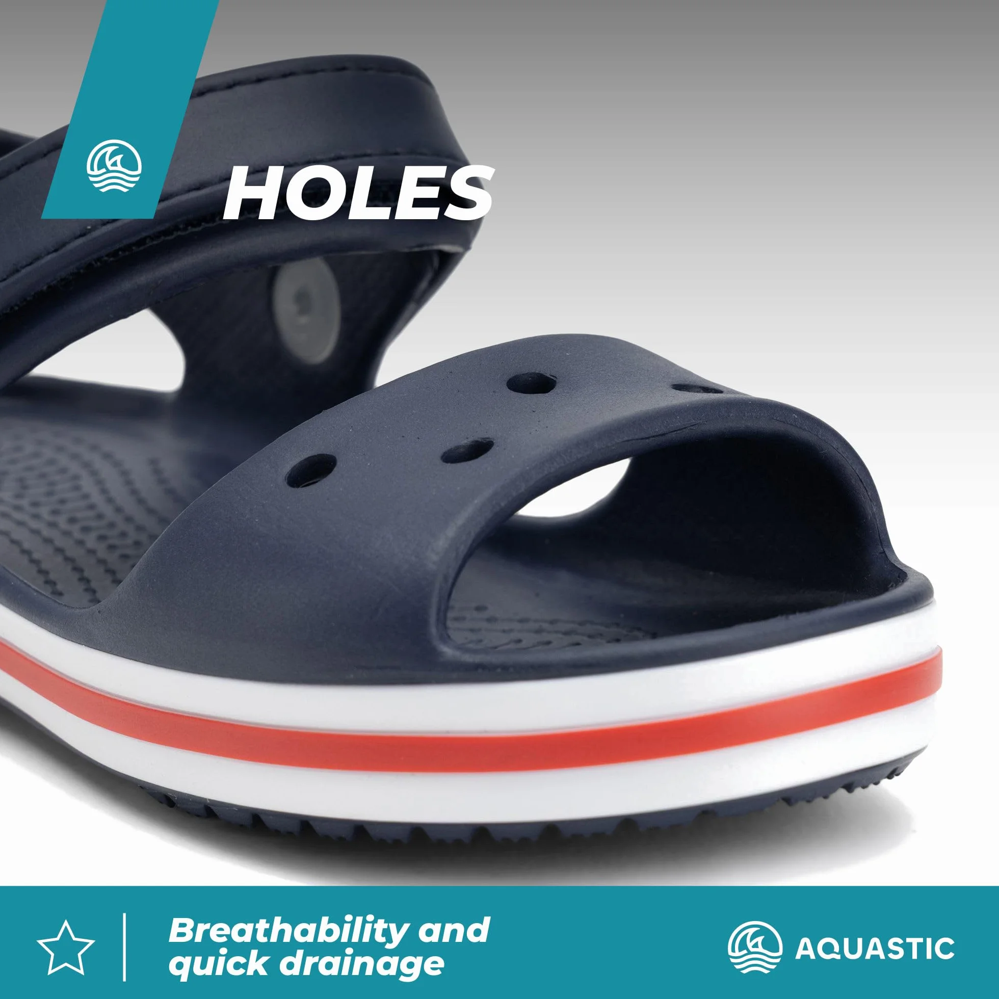 AQUASTIC Sandi Jr Sandalo Unisex Bambini e Ragazzi