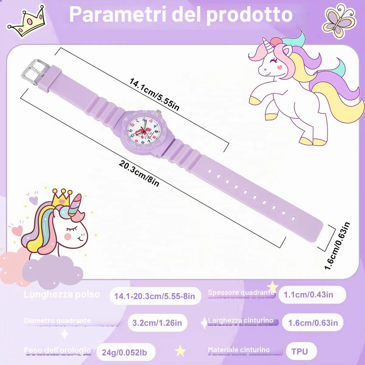 Orologio Analogico Per Bambini Per Ragazzi E Ragazze Orologio Per Bambini Con Luce Notturna 30 M Impermeabile Per 4-12 Anni Per Insegnamento Del Tempo O Regali Per Bambini