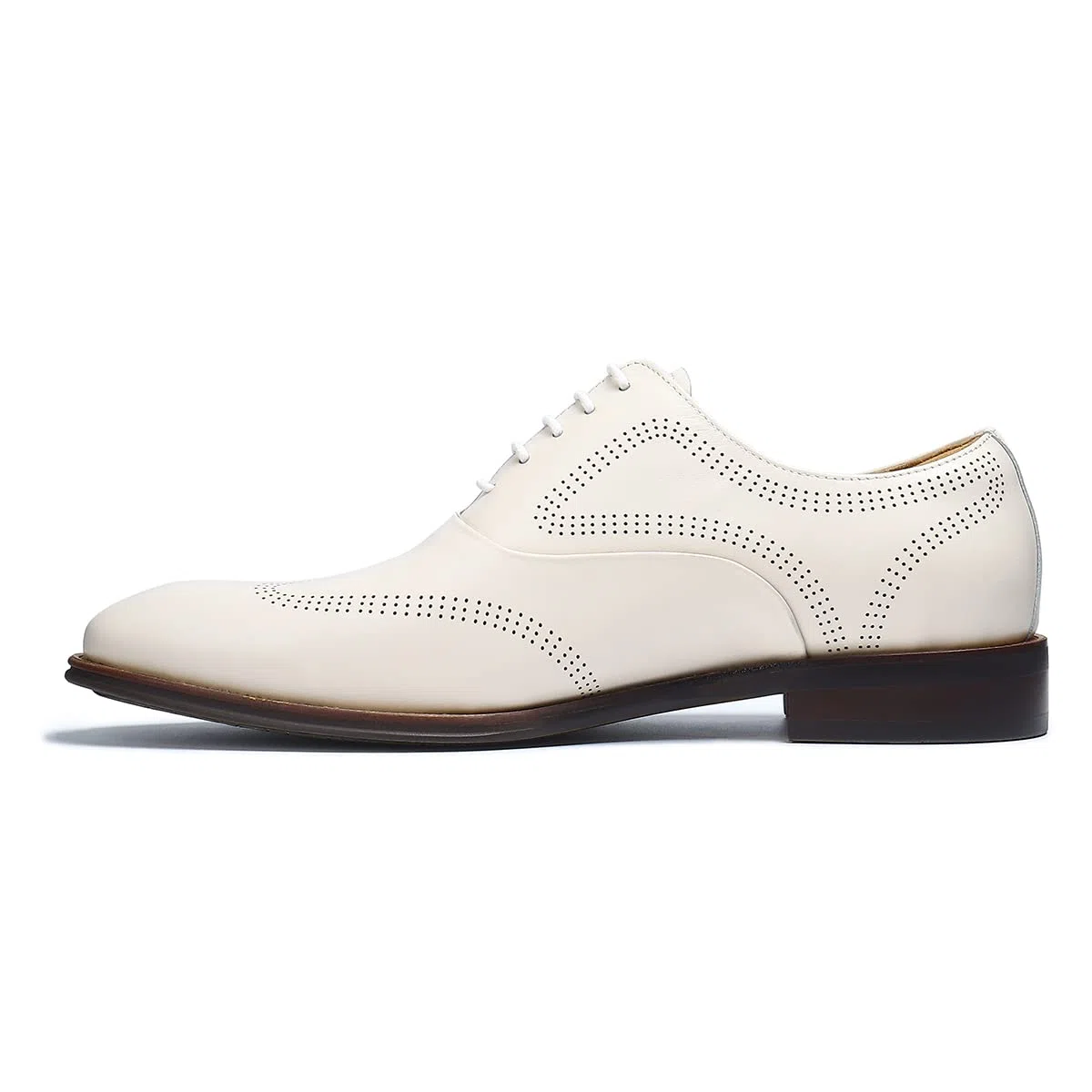 Scarpe Eleganti Formali Business da Uomo Oxfords in Pelle Confortevoli Casual Brogues Basse Stringate da Vestito