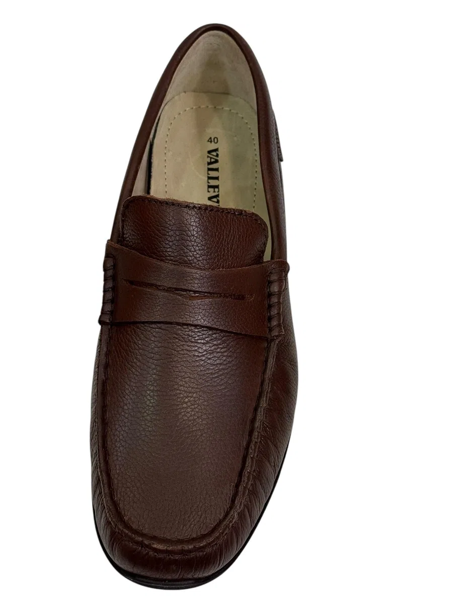 Valleverde Mocassino Uomo 36940 in Pelle Marrone o Blu Modello Casual. Una Calzatura Comoda Adatta per Tutte Le Occasioni. Primavera-Estate 2023