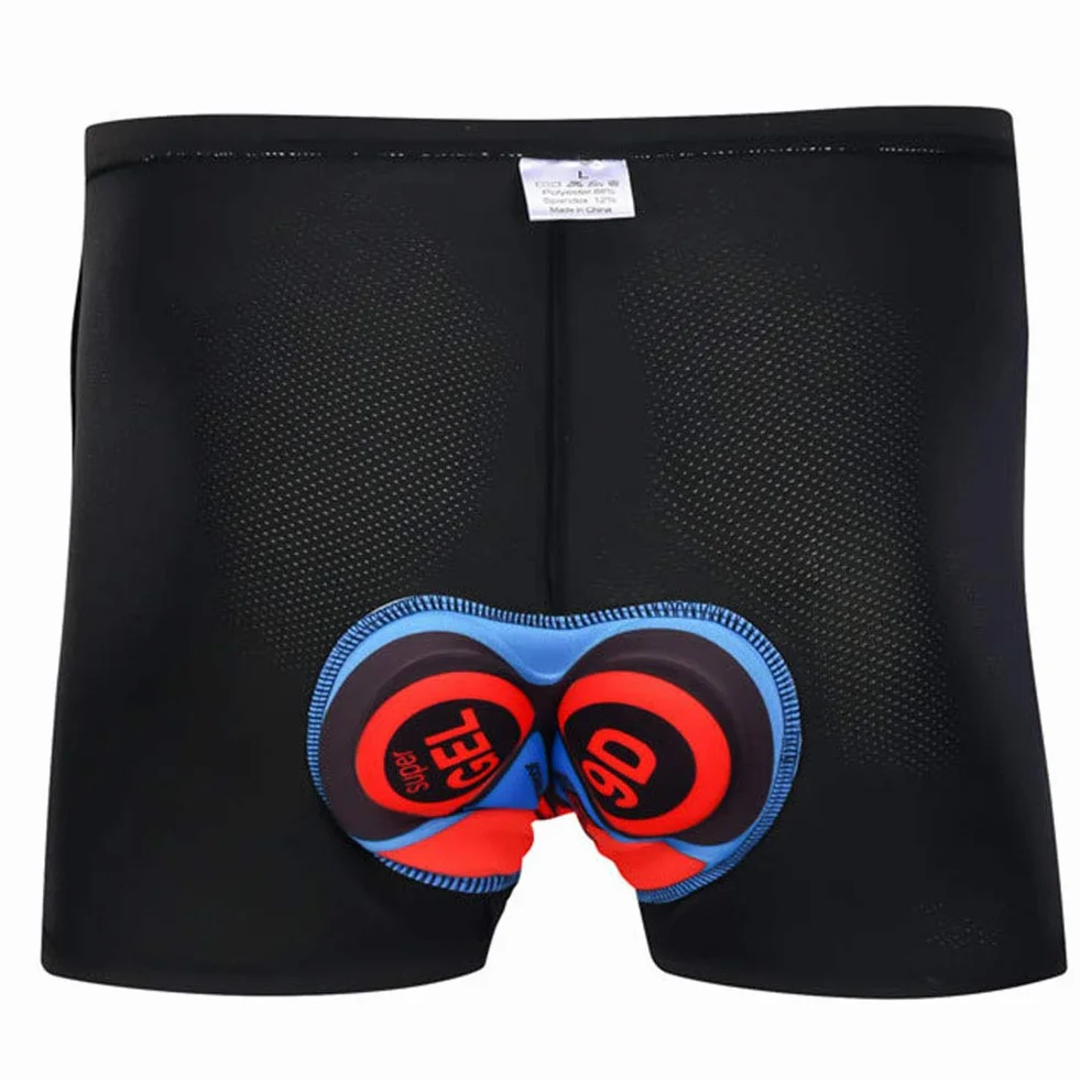 Pantaloncini Ciclismo da Uomo Bicicletta Intimo Bici Gel Imbottito Mutande Ciclismo Traspirante