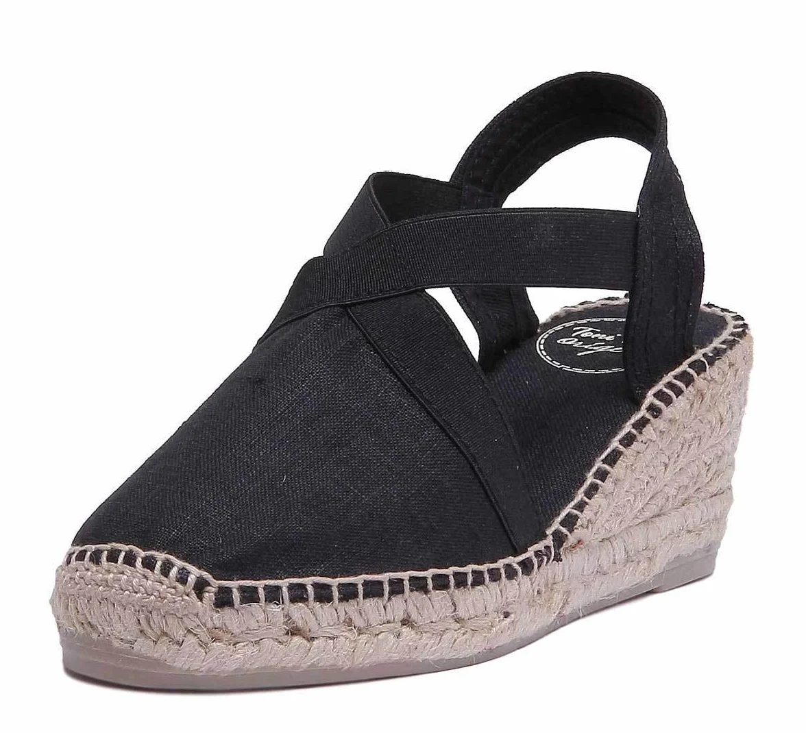Toni Pons TER - Espadrillas vegane con Zeppa da Donna realizzate in Cotone.
