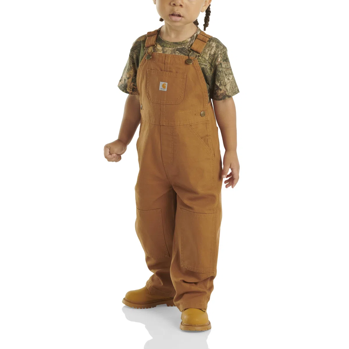 Carhartt Boys' Toddler Bib Overall, Brown, 3T