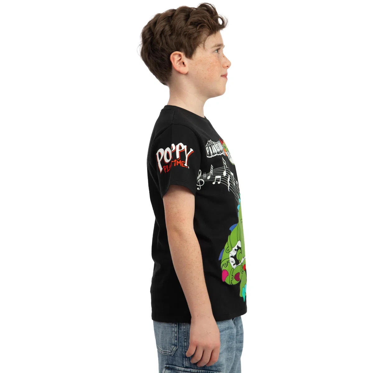 Poppy Playtime Maglietta Ragazzo, Tshirt Bambino Pianosaurus, T Shirt Bambino Cotone, Abbigliamento Bambini Gamer