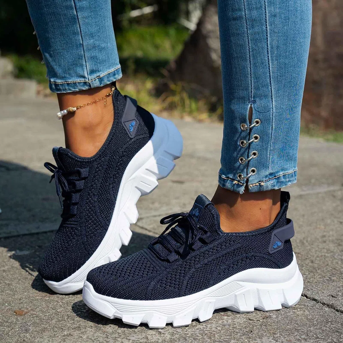 Scarpe Antinfortunistiche da Donna Senza Lacci, Leggere, Sportive, con Punta in Acciaio, Comode, Cuscino d'Aria, Traspiranti, Lavoro, Corsa, Running Shoes