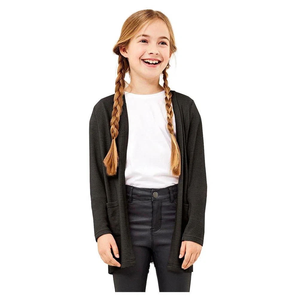 Name IT Nkfvicti LS Knit Card L Noos Maglione Cardigan Bambine e Ragazze