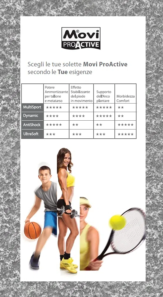 Movi Proactive Multisport - La Soletta Ideale per Lo Sport