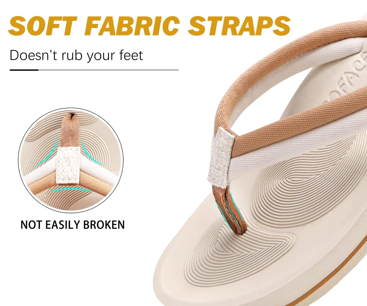 COFACE Infradito Donna Moda Estive Comode Ciabatte Supporto Arco Plantare Flip Flop Mare Aperte Sandali Infradito da Spiaggia Piscina