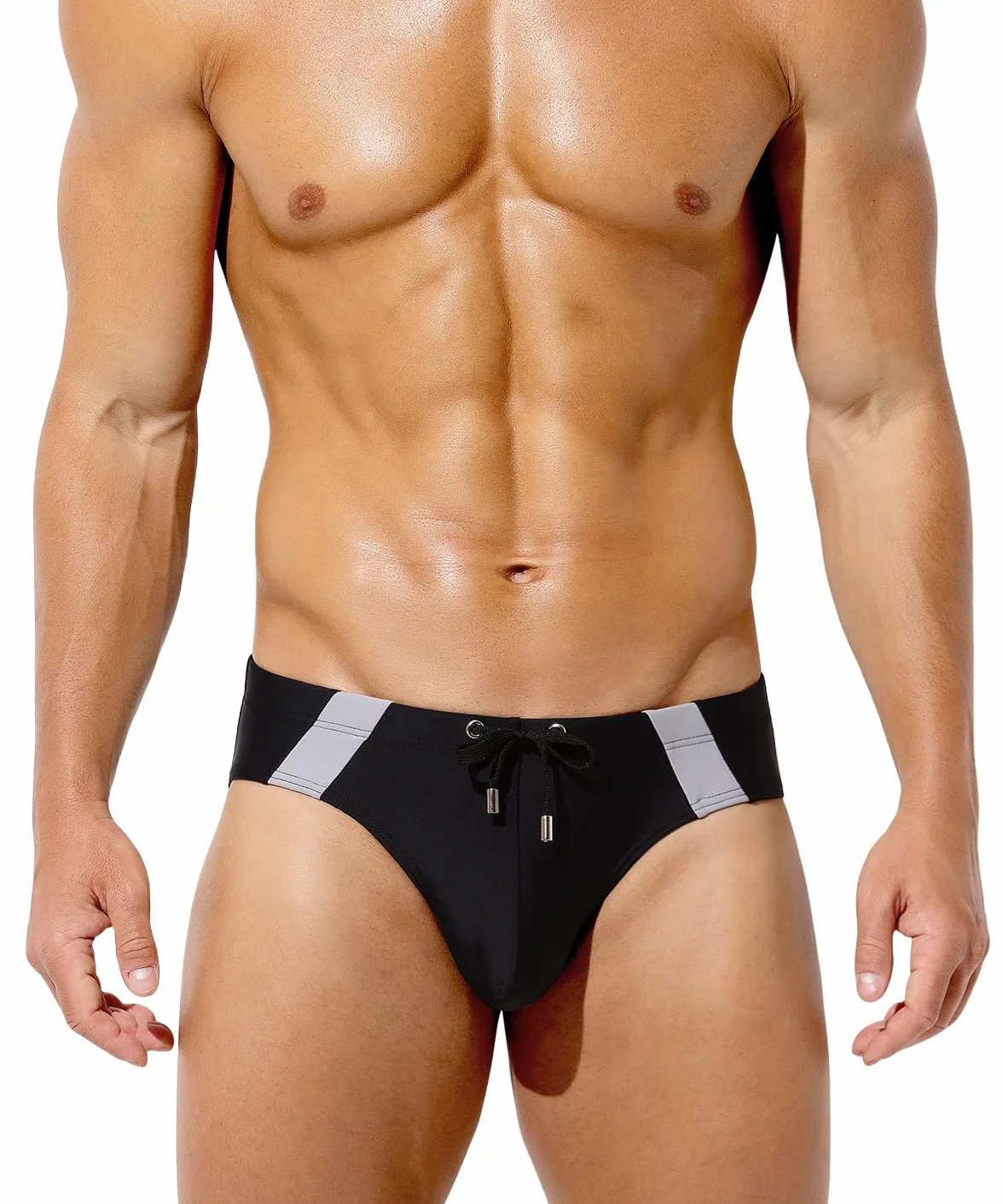Arjen Kroos Costume Slip Uomo Mare, Slip da Bagno con Coulisse a Vita Bassa, Asciugatura Rapida, Swimming Brief per Nuoto Spiaggia Piscina