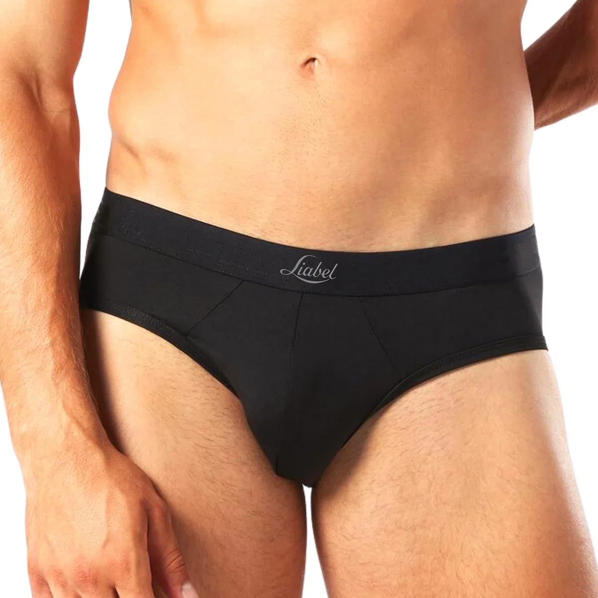 Liabel® 5 Slip Uomo Microfibra Senza Cuciture Intimo Mutande Uomo Colorate alla Moda Bianchi Neri 2 Neri 2 Blu 1 Grigio