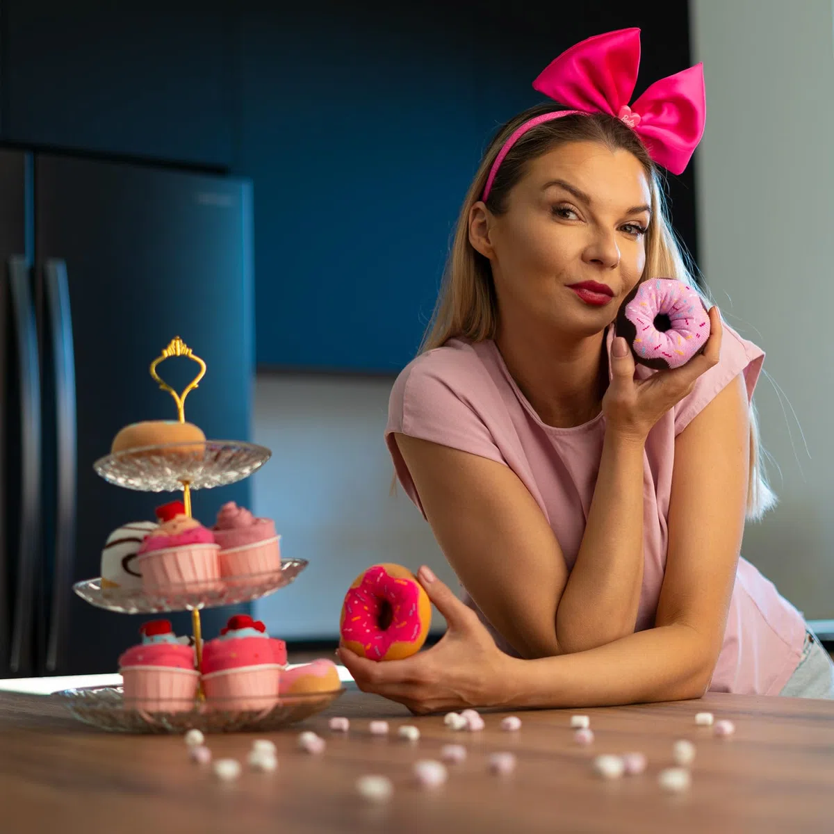 soxo Donut Calzini Donna Cotone Idee Regalo Donna Compleanno Calze Amica Regali 35-40 1-4 Paia