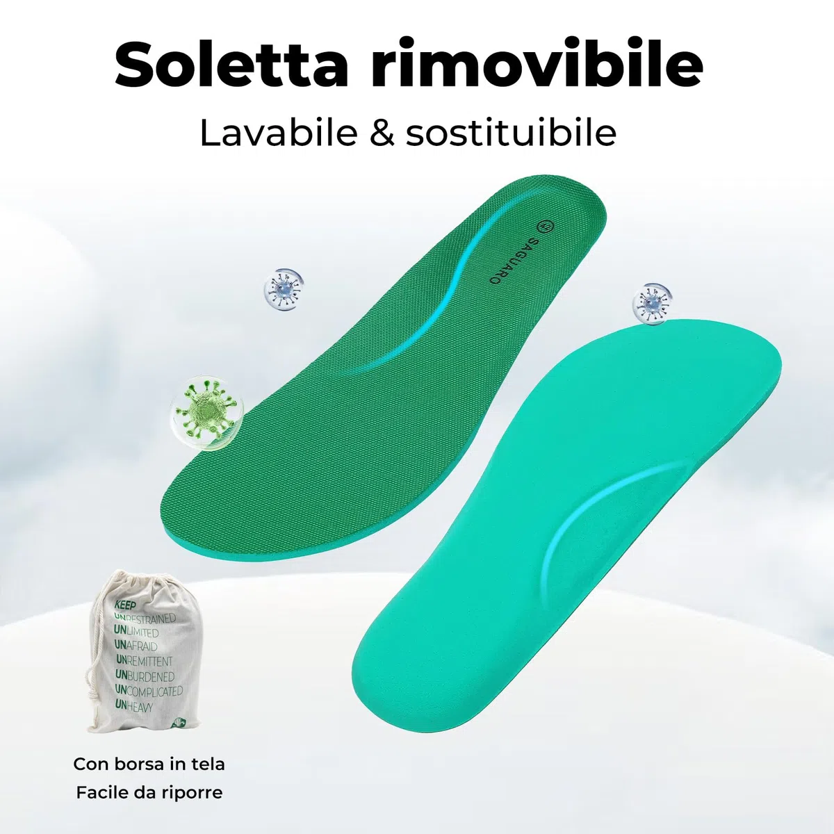 Saguaro Scarpe Barefoot per Donna e Uomo, pianta Larga e Punta Ampia, comode per Uso Quotidiano e attività all’Aperto, Gr.36-46