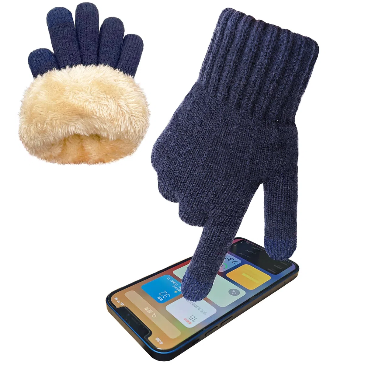 Guanti Invernali da Donna con Fodera Morbida Touchscreen Guanti Caldi per Ciclismo, Viaggi e Attività All'Aperto Regalo Donna