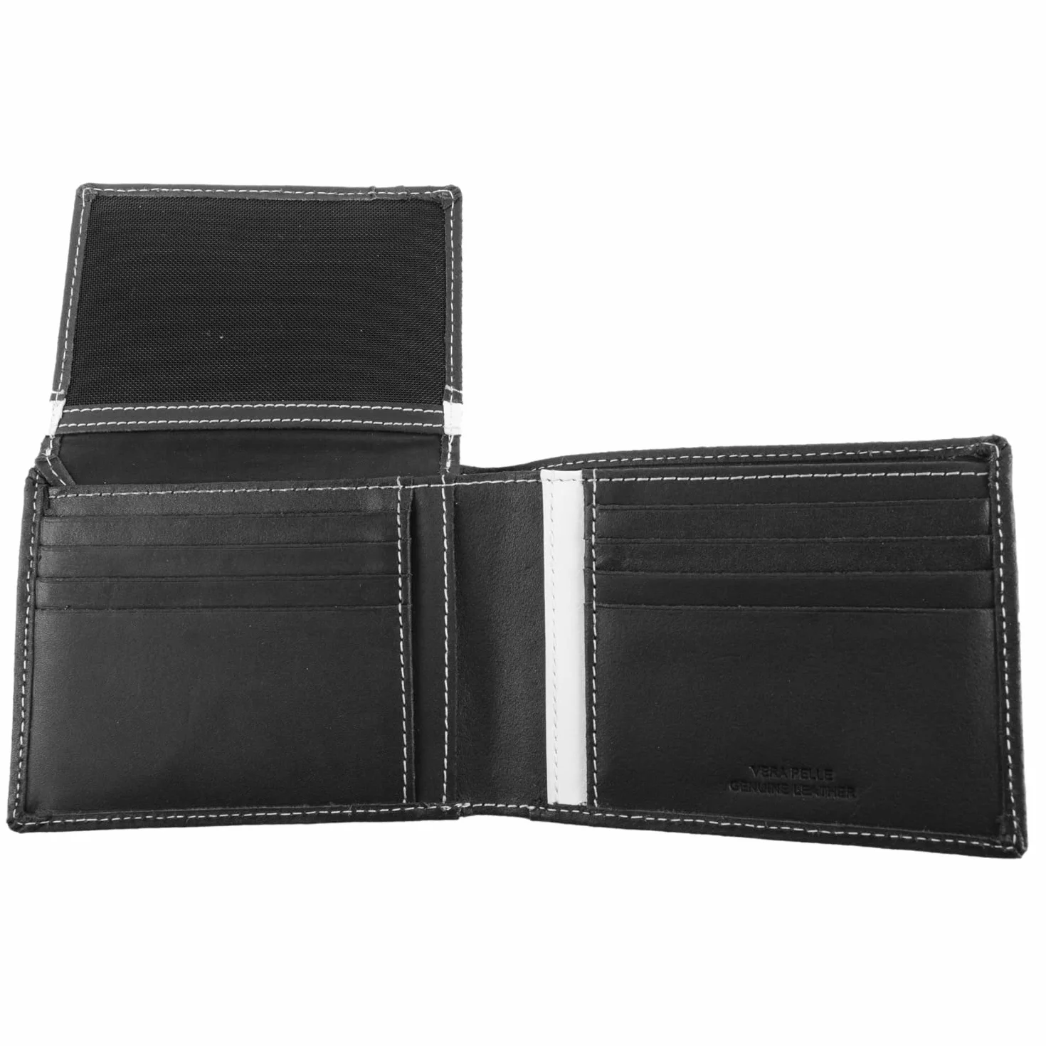 Portafoglio Pelle Prodotto Ufficiale Juventus - Official Merchandising Misure: cm. 12,5 x 9, nero