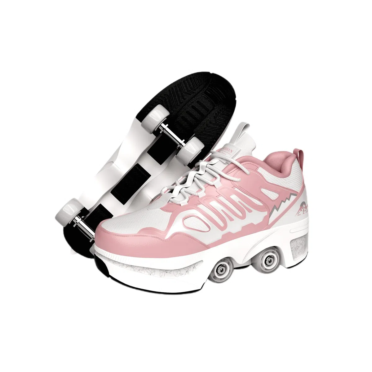 Scarpe con Rotelle Retrattili Automatiche 4 Ruote per Bambina - Pattini a Rotelle Incorporati, Scarpe da Skate Multisport per Ragazze e Ragazzi 34-40 - Idee Regalo