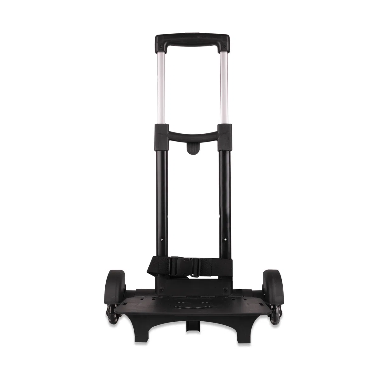 Colourbook Carrello Porta Zaino Pieghevole Nero, Trolley Universale Per Zaini Scuola, Manico Telescopico Regolabile, Ruote Silenziose, Per Elementari Medie E Superiori