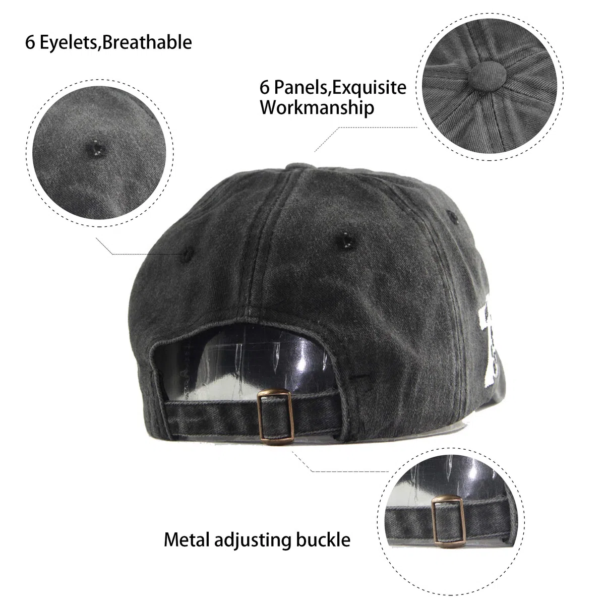 Yutdeng Cappello Uomo New York Vintage Cappellino Ricamo Berretto da Baseball Hip Hop Sport Cappellino retrò Cappellini con Visiera Ciclismo Running Donna Baseball cap