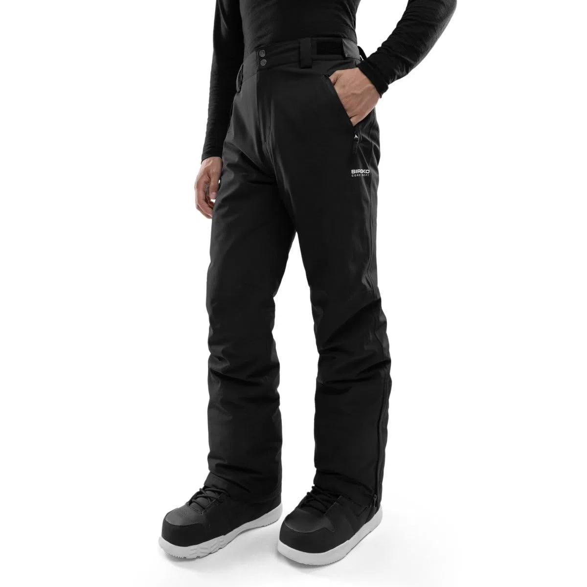 SIROKO - Pantaloni da Snowboard - Kit di Base Core Mürren - L - Nero