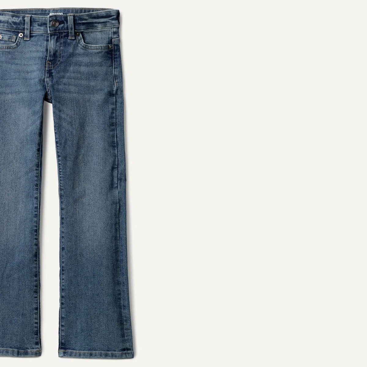 Amazon Essentials Bambina Jeans con Fondo a Zampa Elasticizzati Aderenti