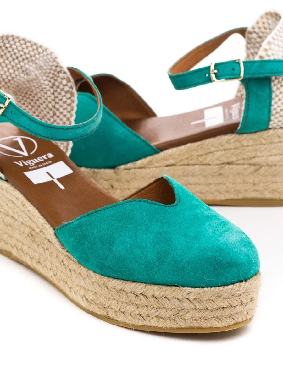 Viguera Espadrillas 2014 verde da donna