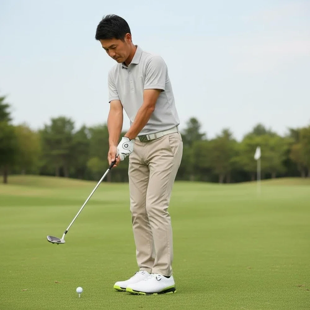 Scarpe da Golf Impermeabili Anti-Skid per Uomo con Sistema di Pizzo