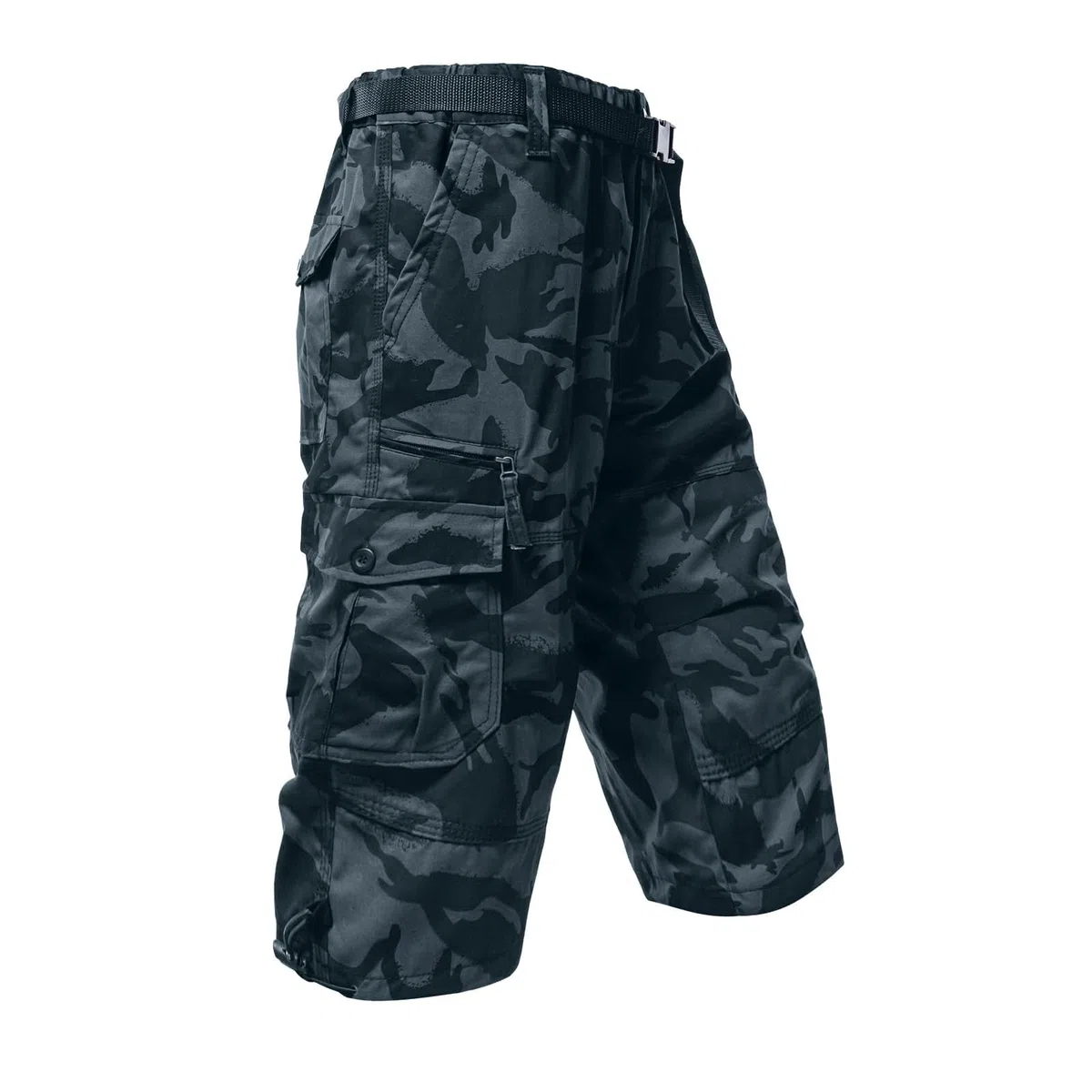 Generisch Pantaloncini da uomo estivi cargo pantaloncini cargo da uomo beige, bermuda pantaloncini da jogging con tasche multiple in tinta unita pantaloni estivi patchwork casual da uomo