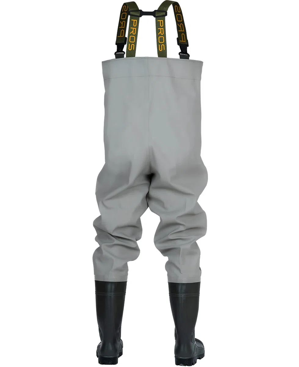 PROS Pantaloni da pesca con ginocchia rinforzate, impermeabili