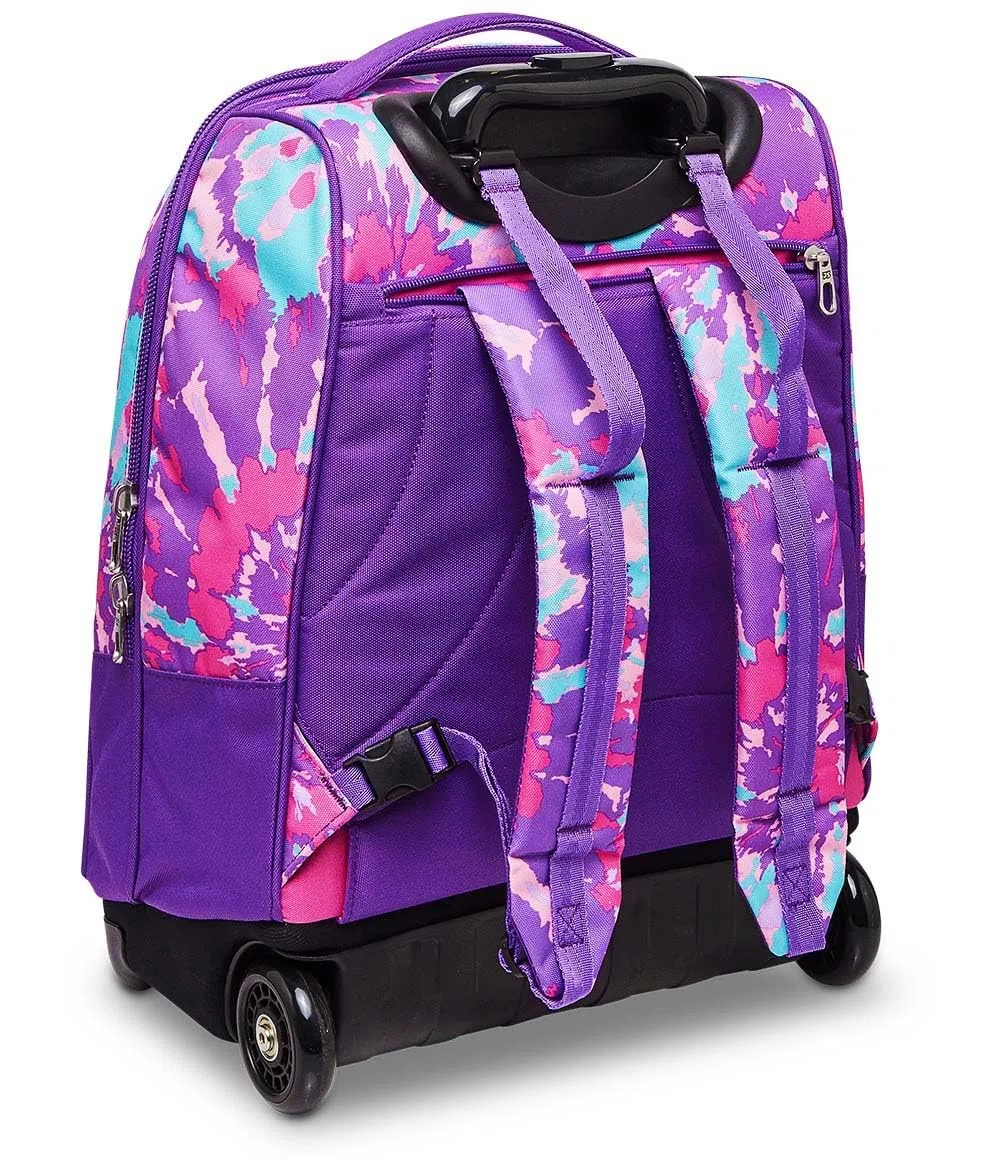 Seven Trolley Scuola, Trendy Heart Girl, Multicolore, 2 in 1 Zaino con Spallacci Uso Zaino con Cross-Over System, Scuola e Viaggio, Bambine e Ragazze