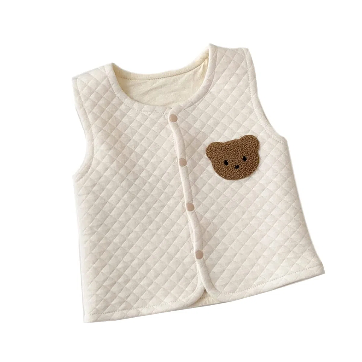Gilet Caldo Neonata Gilet per Neonati Giacca Smanicato Outerwear con Fodera in Pile, Cappotto senza Maniche Autunno e Inverno Gilet imbottito da Bimba Neonate 0-36 Mesi