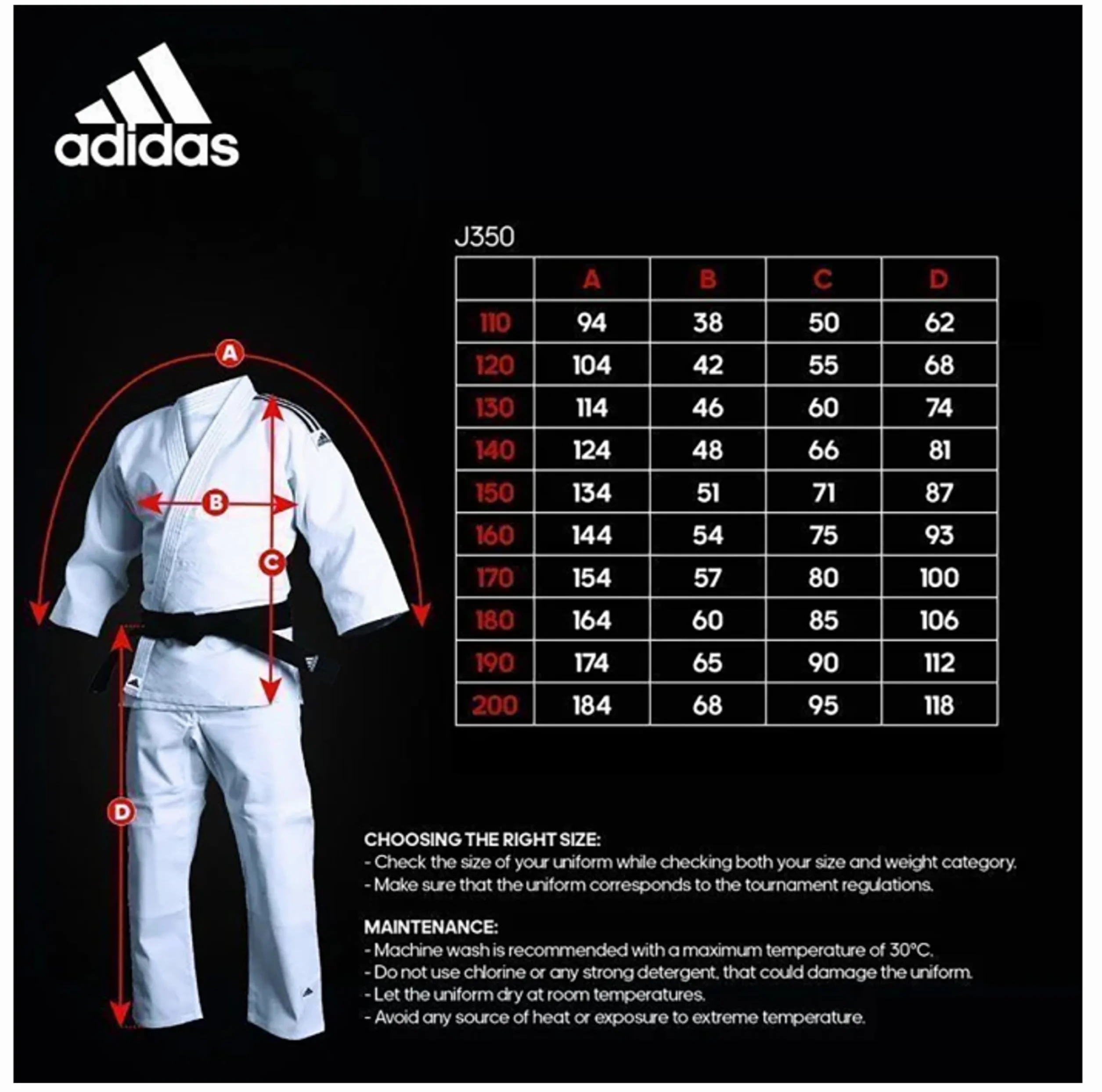 adidas Uniforme da Judo per Uomini, Donne e Bambini, Perfetta per l'allenamento, Resistente in Policotone, con Cintura Bianca Inclusa, 350 g