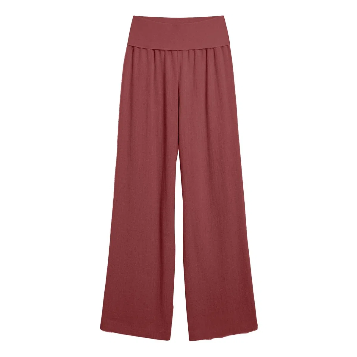 Pantaloni Donna Lino Larghi Pantalone Estivi Fluidi Vita Alta Pantalone Casual per Business Pantaloni con Tasca Gamba Larga Pants Comodi Elastico per Ufficio Pant Taglie Forti e Coulisse Regolabile
