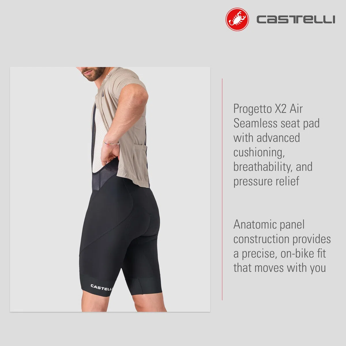 CASTELLI Endurance 4 Bibshort, pantaloncini da ciclismo su strada, imbottitura e tessuto Endurance Evolution per un comfort a lunga distanza