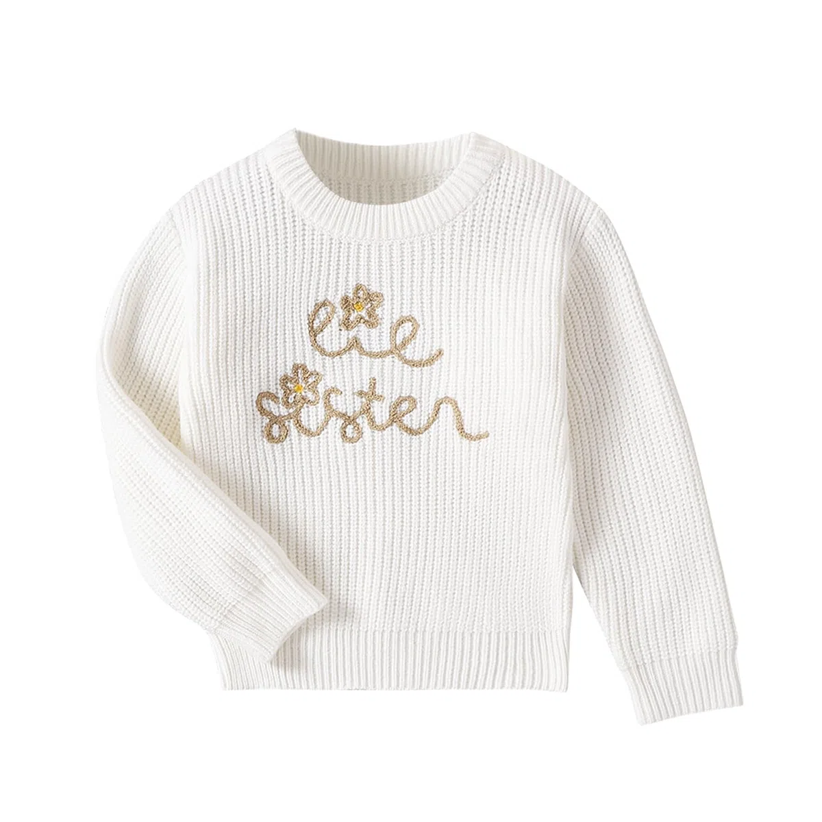Toddler Baby Girls Maglione Invernale a Maglia Sorella Abbinata Ponticello Chunky Pullover Manica Lunga Maglieria Top per Bambini