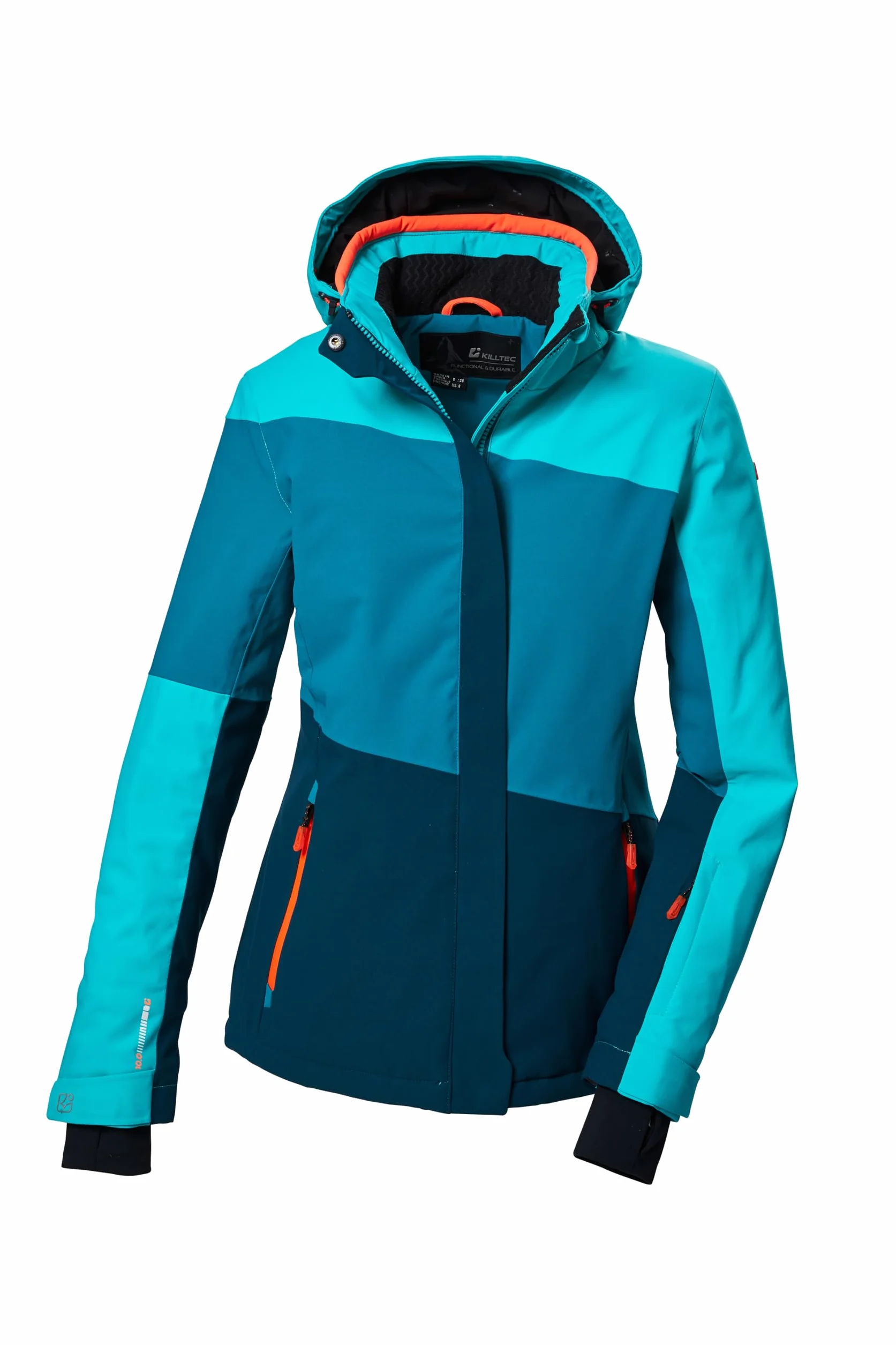 Killtec Ksw 67 Wmn Ski Jckt Giacca da sci/giacca funzionale con cappuccio e paraneve con chiusura a cerniera Donna