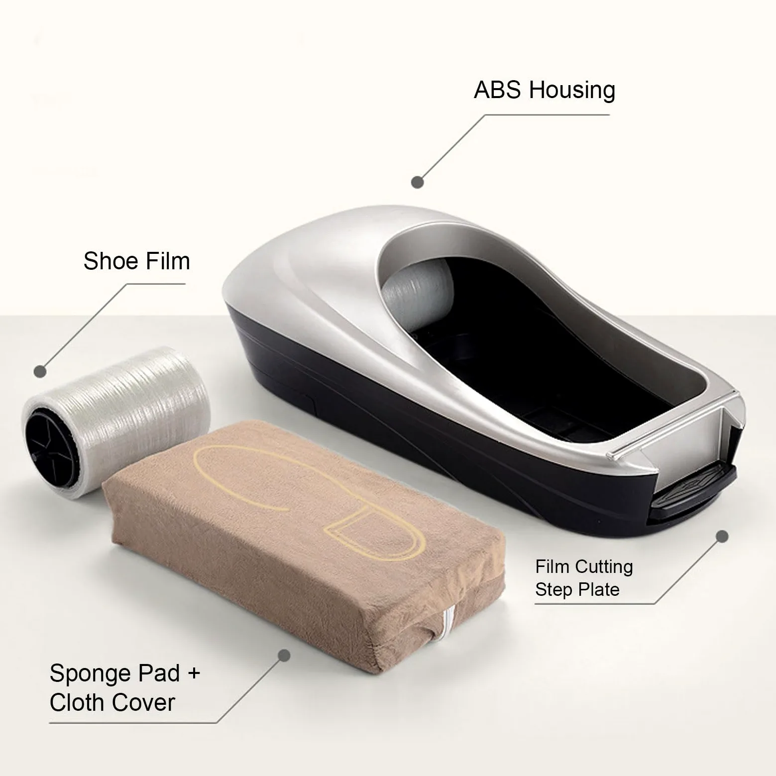 Copriscarpe Automatico Dispenser Automatico di Pellicola per Scarpe Ospite Protezione per Pavimento per Macchina Protezione per Pavimento per la Casa