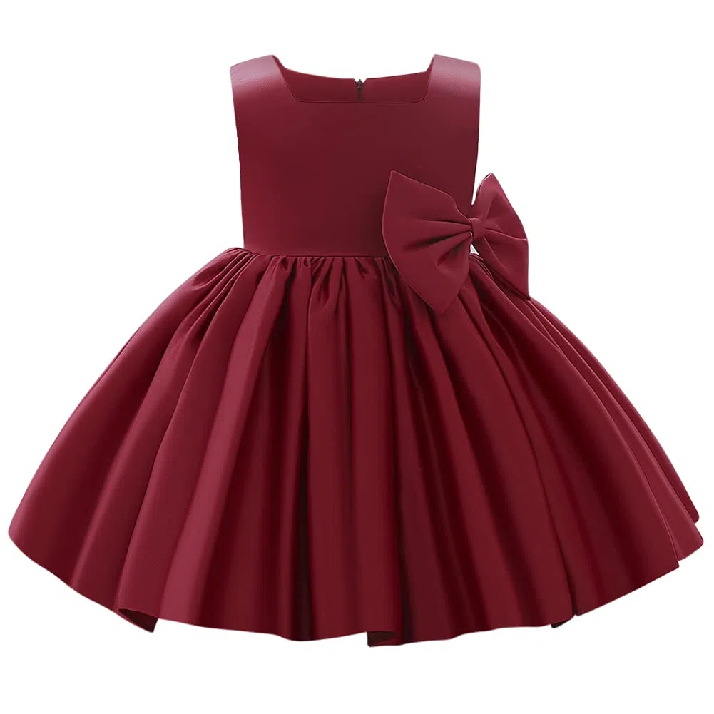 Vestito da principessa per bambine e bambine, con tutù e fiocco, abito da ballo formale, per compleanni, matrimoni, battesimi, battesimi