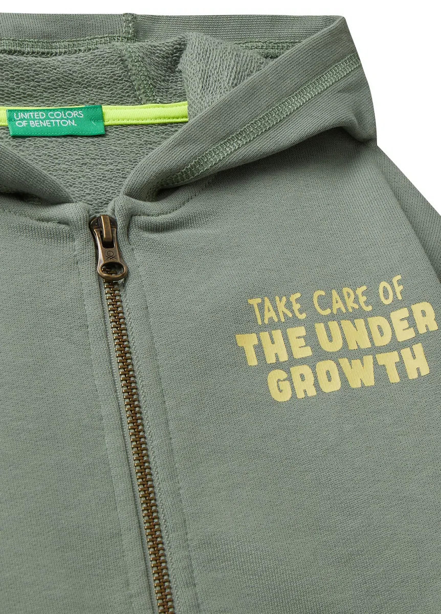 United Colors of Benetton Giacca C/CAPP M/L 33nvg5041 Felpa con Cappuccio Bambini e Ragazzi