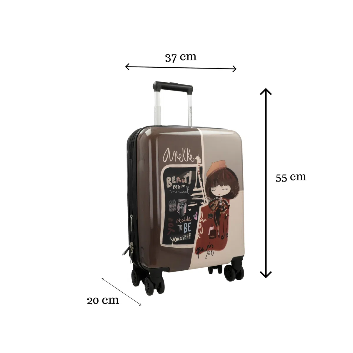 Anekke carrello Mademoiselle Expandable Cabin Trolley Multicolor multicolore