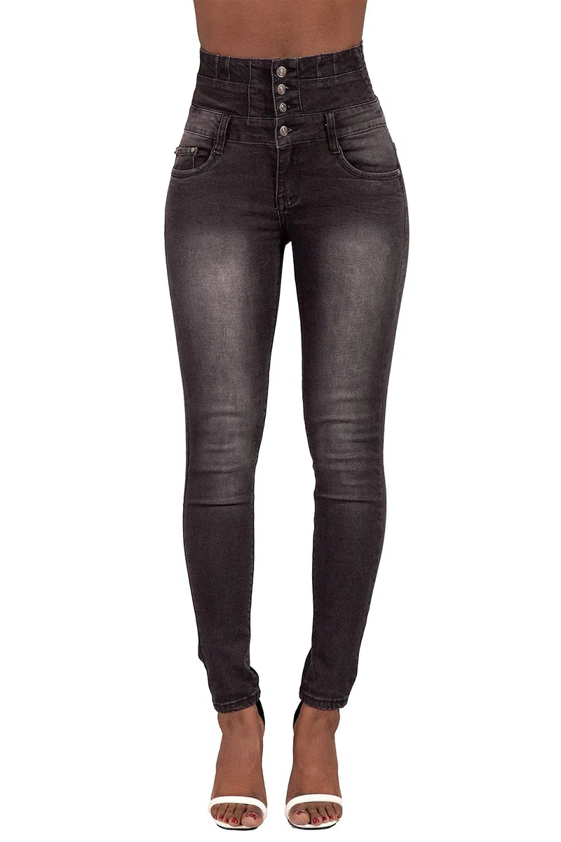 Glook Jeans Donna Vita Alta, Elasticizzati Comodo Tessuto di Cotone