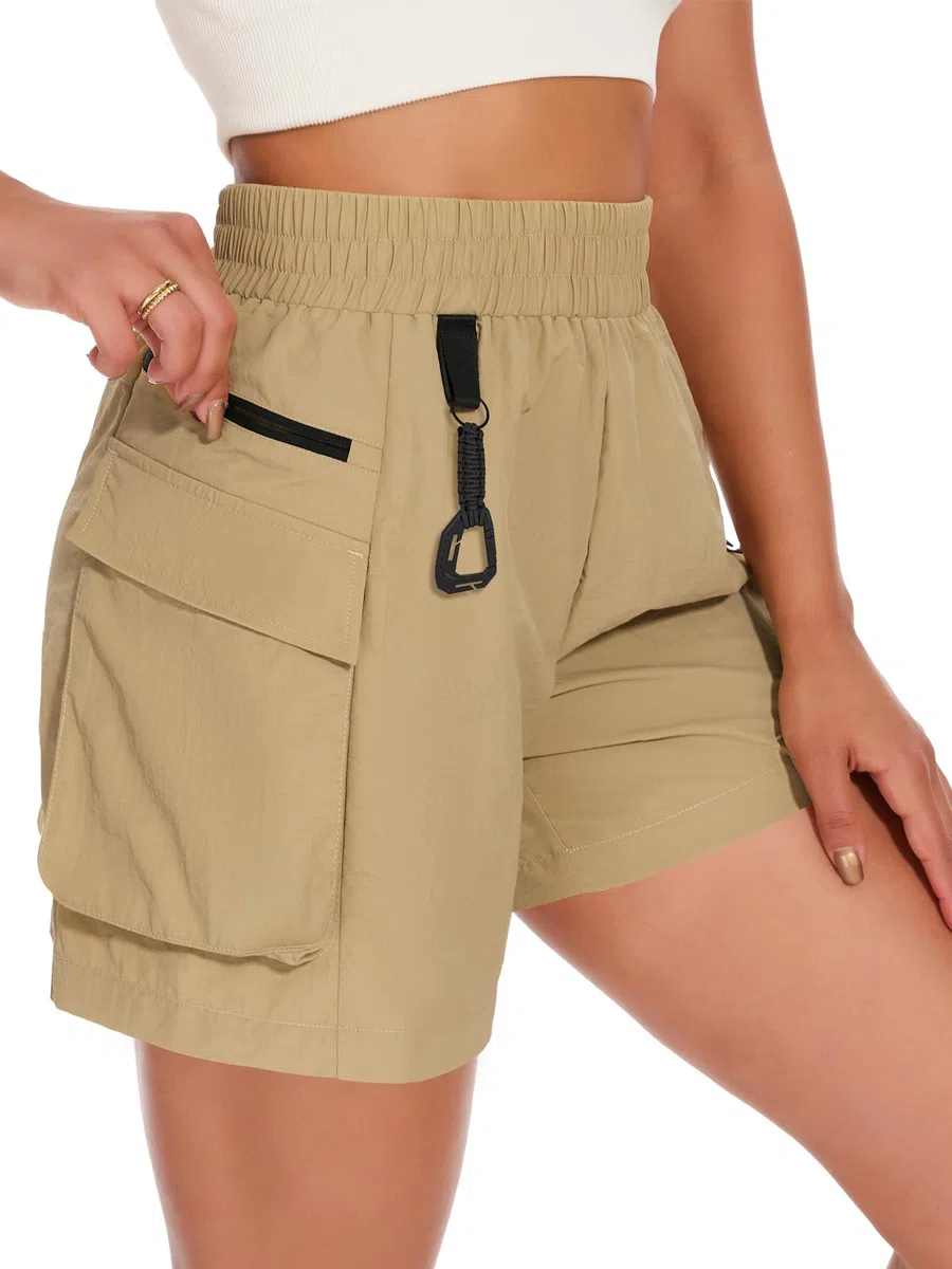 VUTRU Pantaloncini sportivi da donna, corti, estivi, a vita alta, per lo sport, per il tempo libero, leggeri, per trekking, viaggi, golf, campeggio, 2024