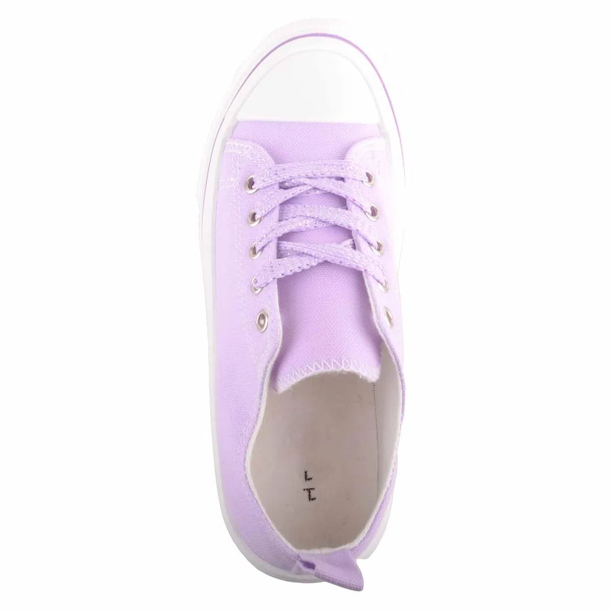 ABSOLUTE FOOTWEAR Décolleté basse per bambini in tela con lacci e suola spessa