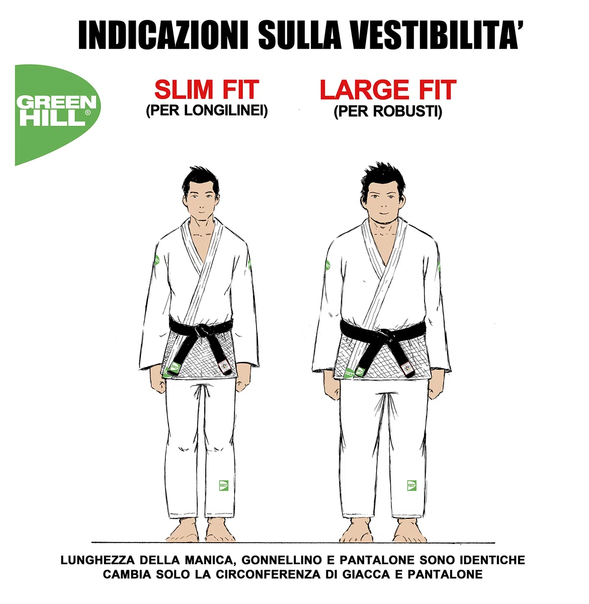 GREEN HILL JUDOGI Semi Competition Advanced 630g/m2 Judo GI Kimono Bianco Blu (150 Slimfit, Bianco Banda Blu)