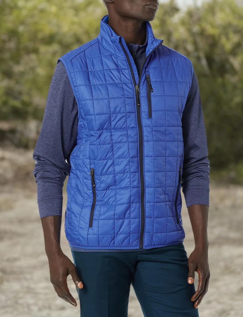 Cutter & Buck Weather Resistant Primaloft Down Alternative Rainer Vest Cappotto Piumino Uomo