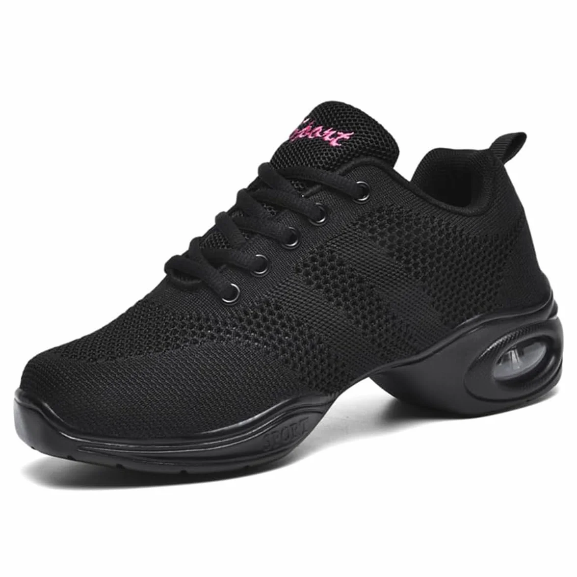 Hixingo Scarpe da Ballo Sportive Donna Fitness Ginnastica Sneakers Scarpe da Running Casual Traspirante Antiscivolo Jazz Moderno Comode Classiche Scarpe Danza Sneakers