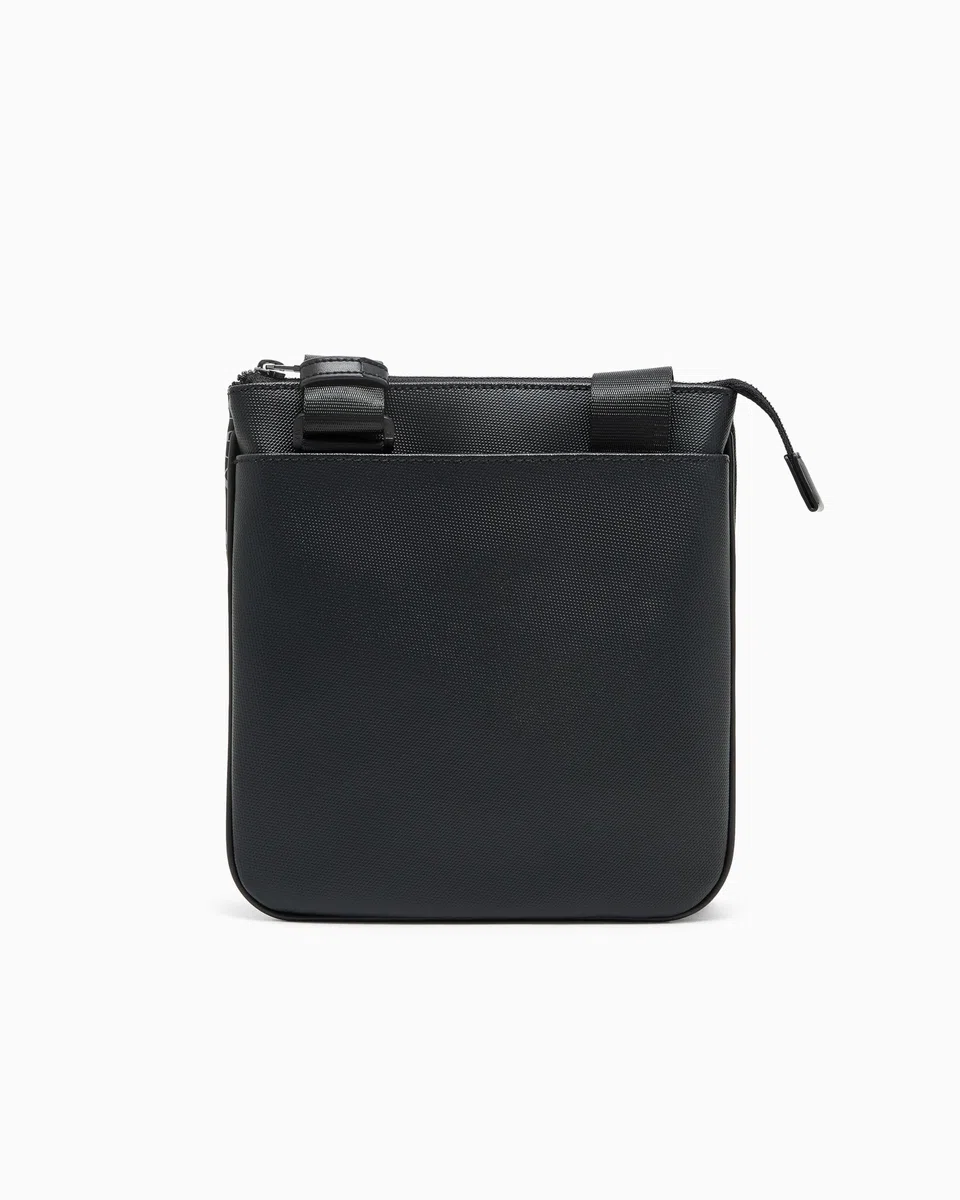 Armani Exchange Uomo Essential, Dylan, logo ricamato Cross Body Black One size