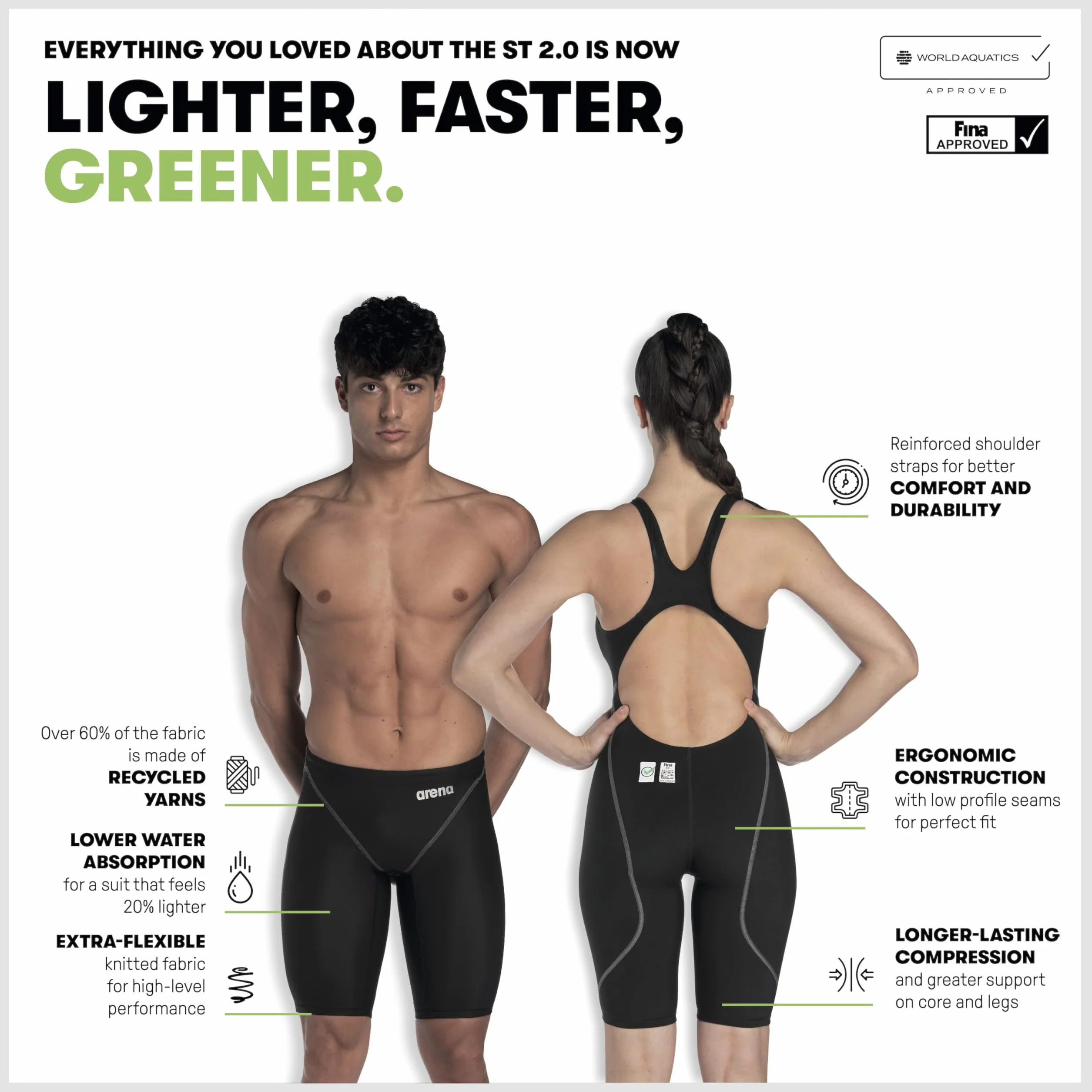 ARENA Powerskin St Next Jammer Jr. Swim Briefs Bambini e ragazzi (Pacco da 1)