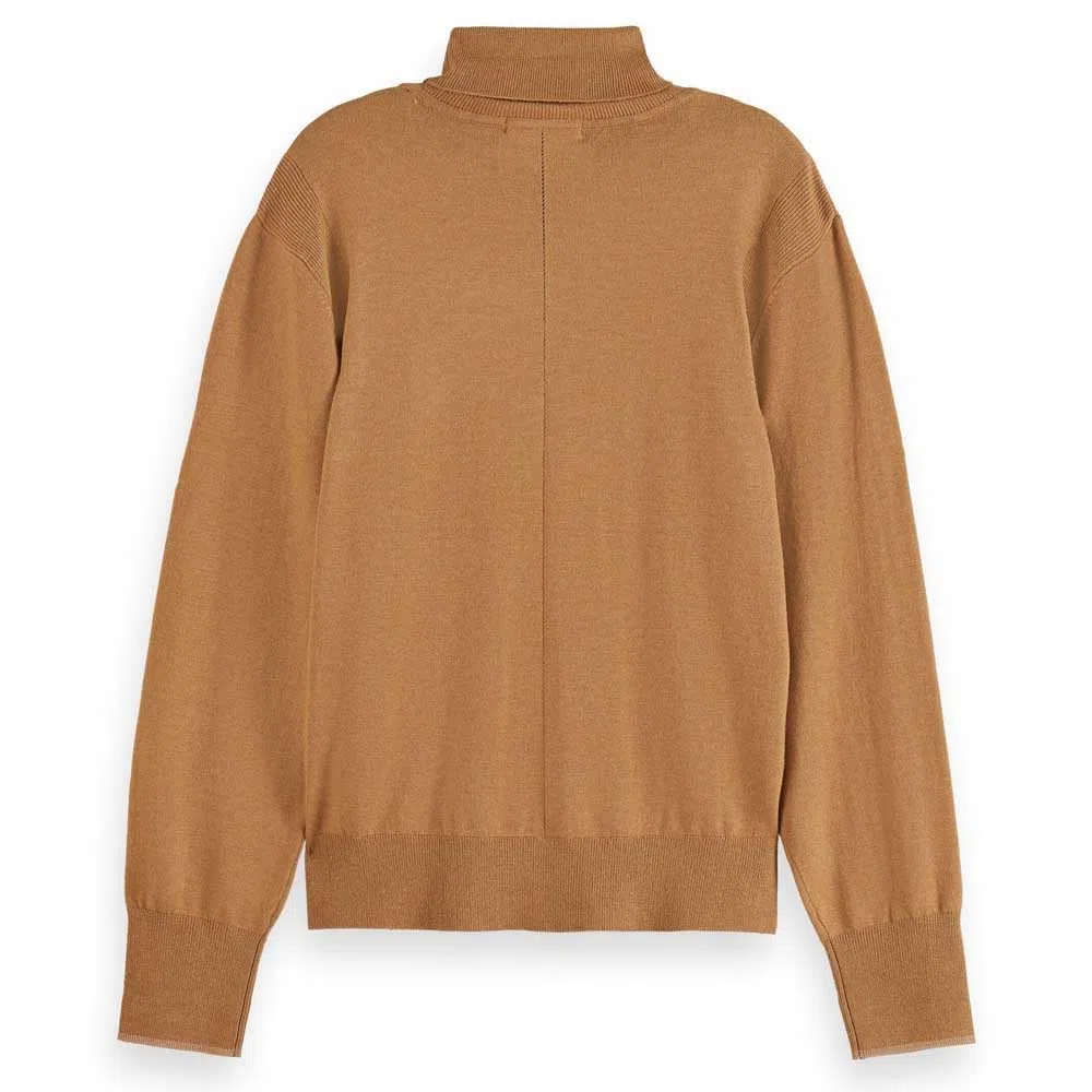 Scotch & Soda Relaxed-Fit Roll Neck Pullover Maglione Donna (Pacco da 1)